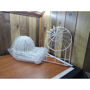 Six Pack Hat Washer Cage for Washing Machine,Baseball cap White 6 Pack